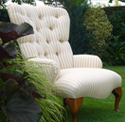 The Louise Button Back Chair - Bespoke furniture made in Brackley